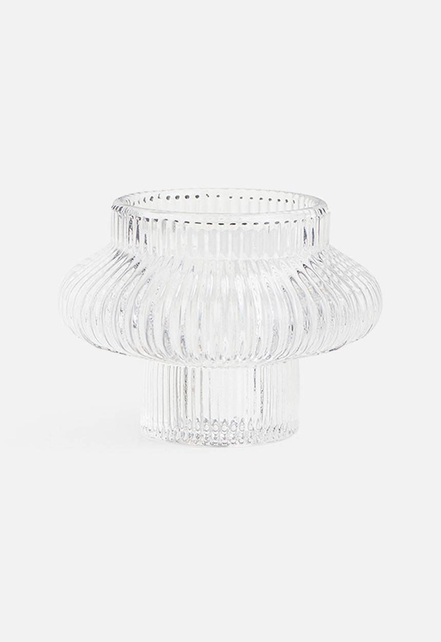 H&M - Glass candle lantern - clear glass