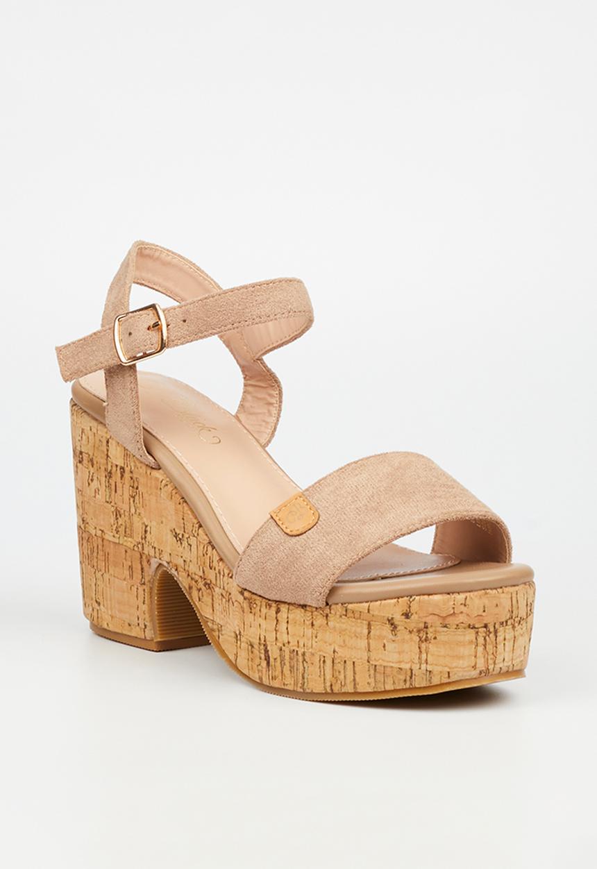Miss Black - Honey 1 platform heel - taupe