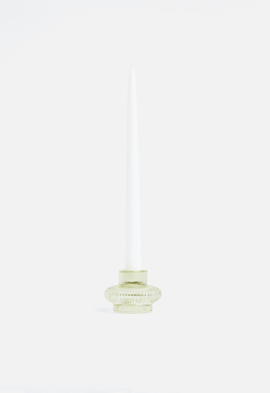 H&M - Glass candle lantern - light green