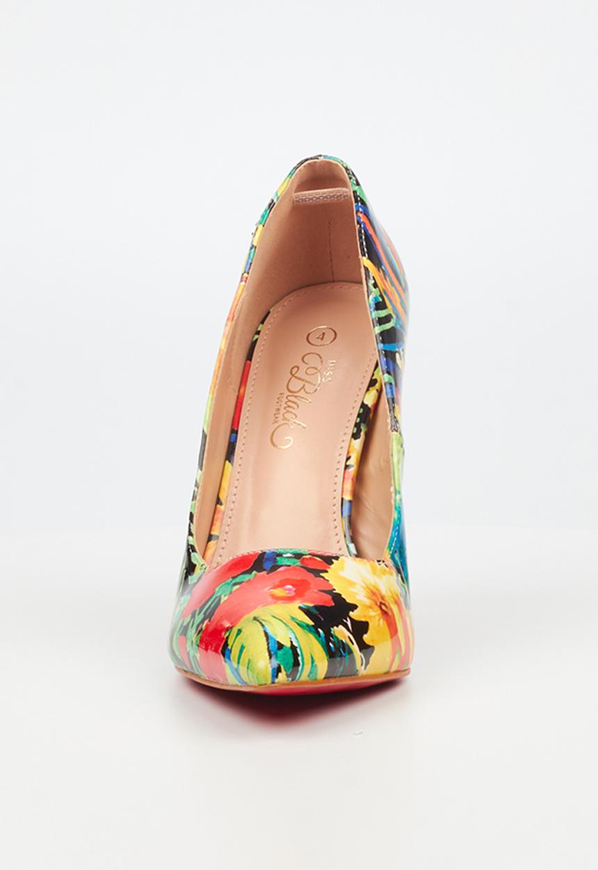Miss Black - Lola 7 court heel - multi