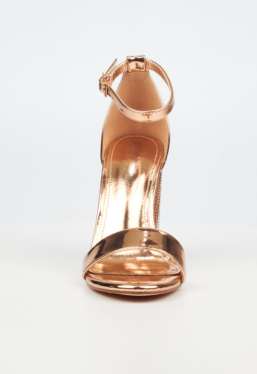 Miss Black - Zama 3 block heel - rose gold