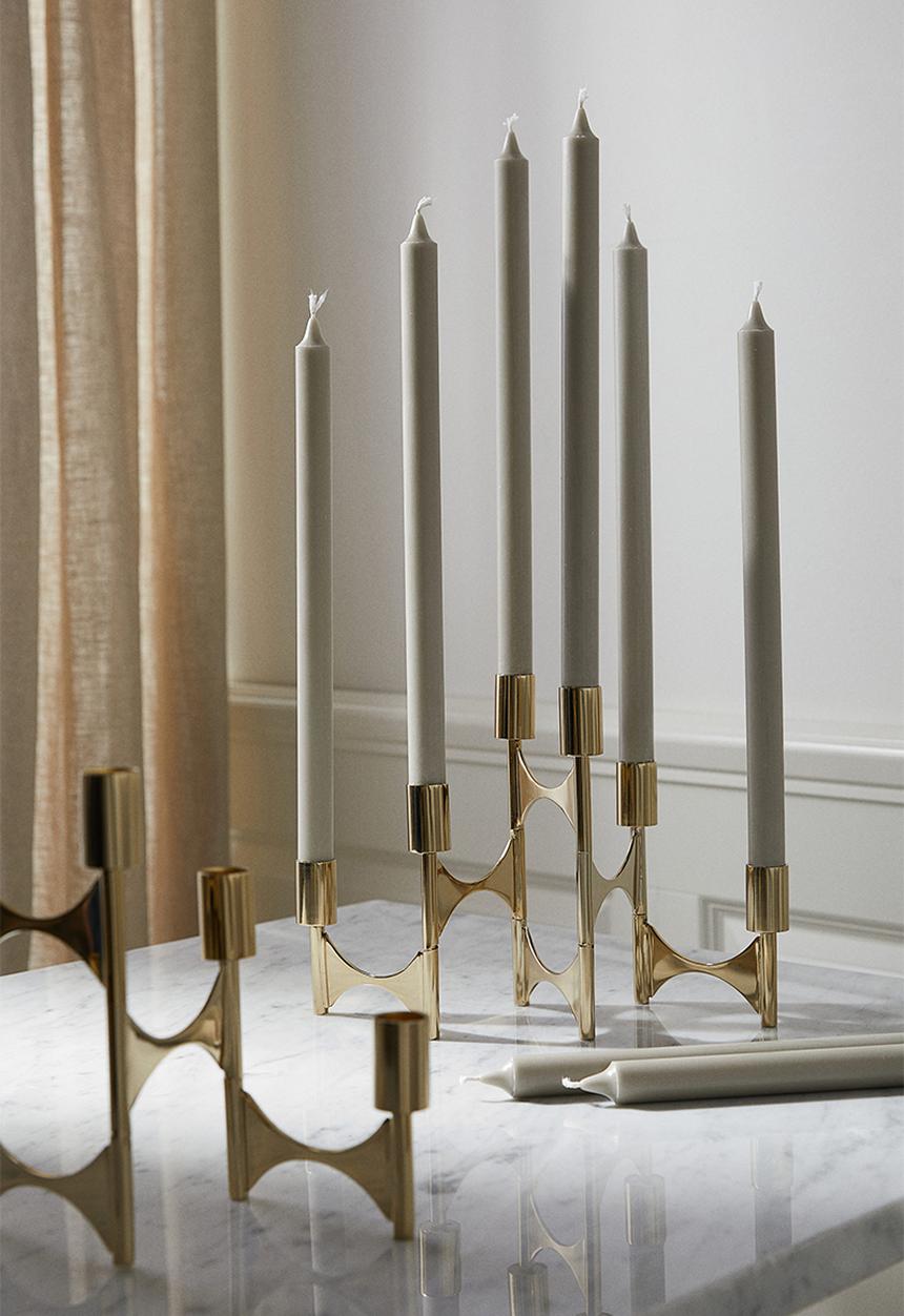 H&M - 4-pack candles - light greige
