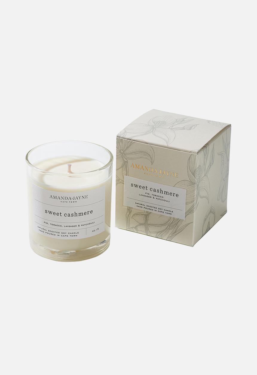 Amanda Jayne - Sweet cashmere glass collection candle