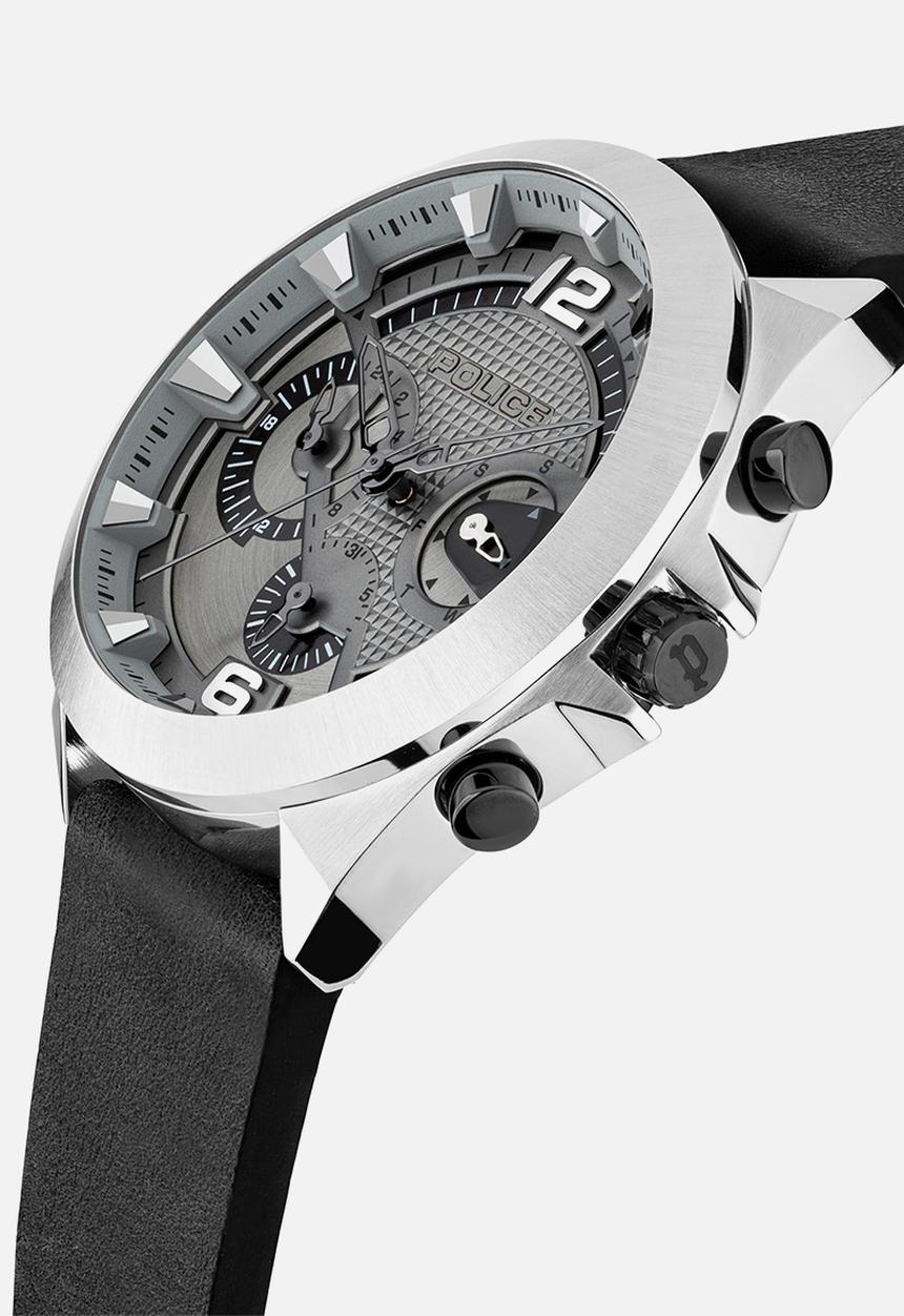 Police - Irg case dial - black & silver