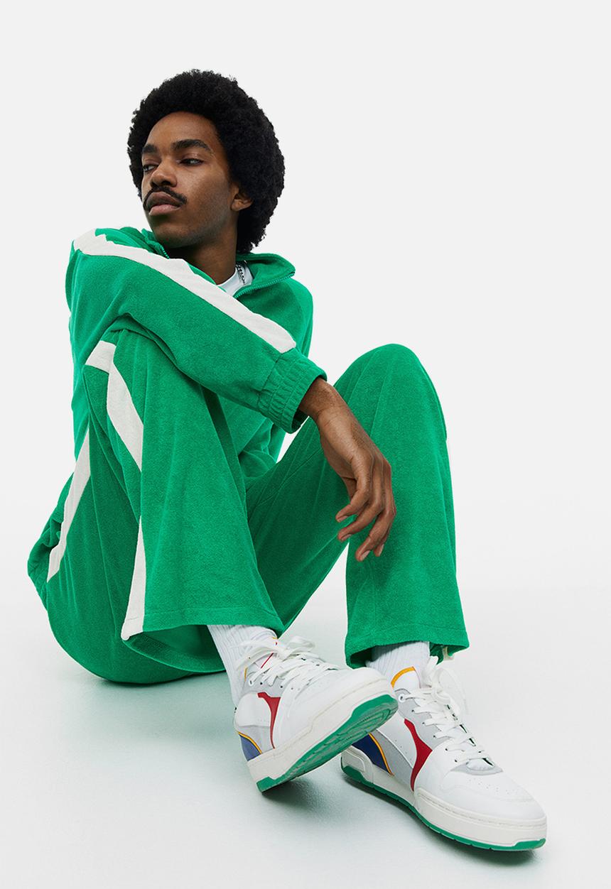 H&M - Relaxed fit terry track jacket - bright green 