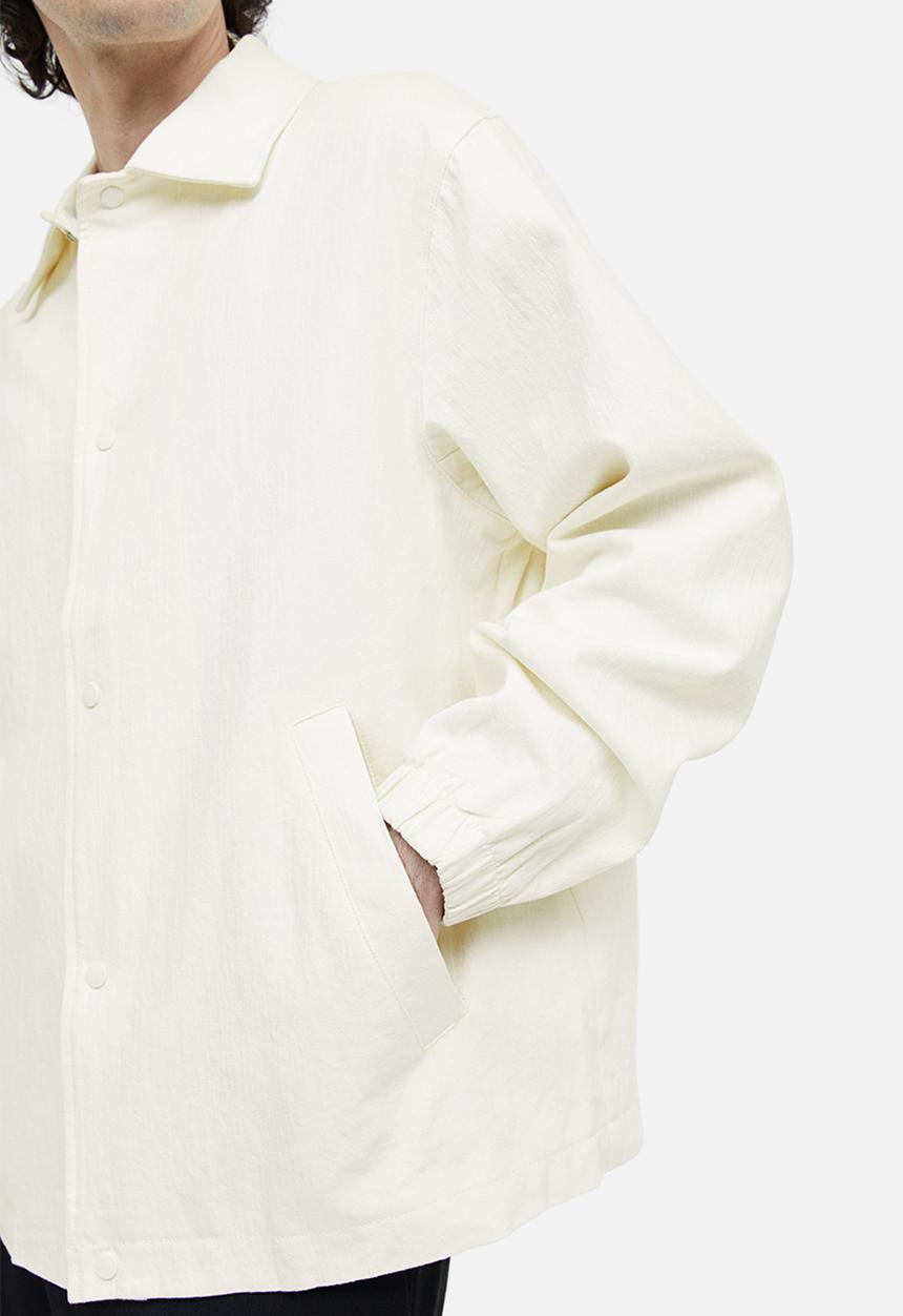 H&M - Regular fit linen-blend jacket - white