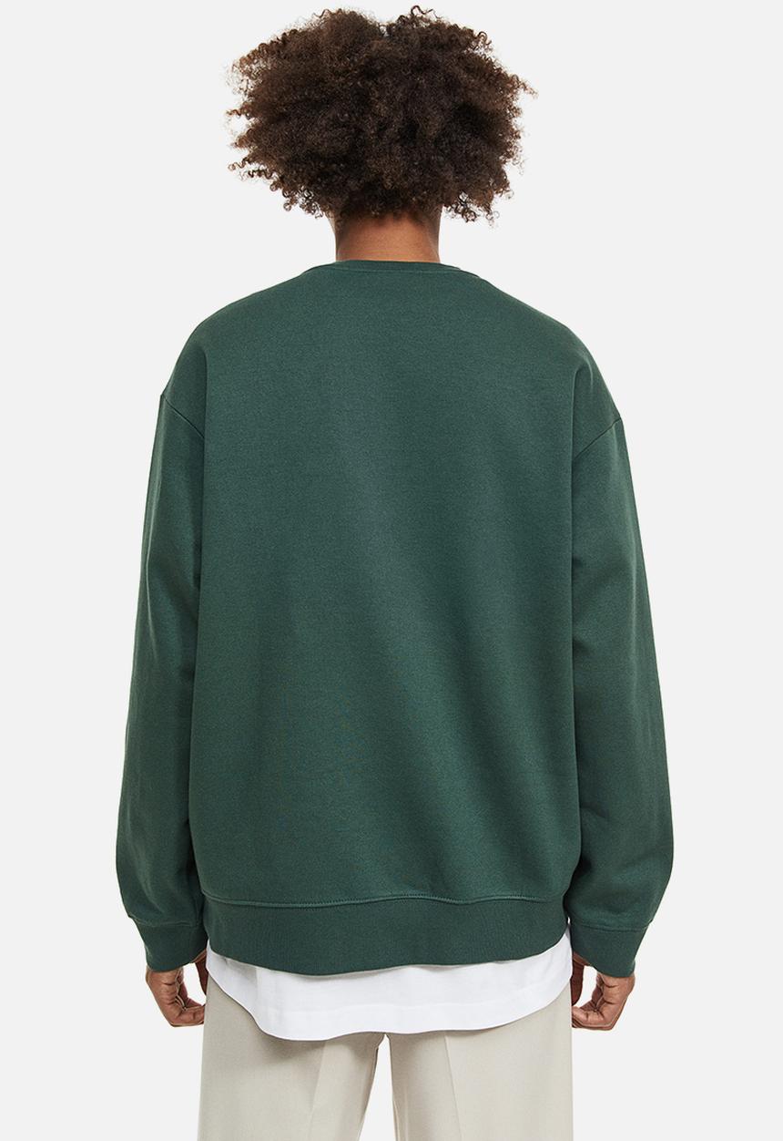 H&M - Relaxed fit sweatshirt - dark green
