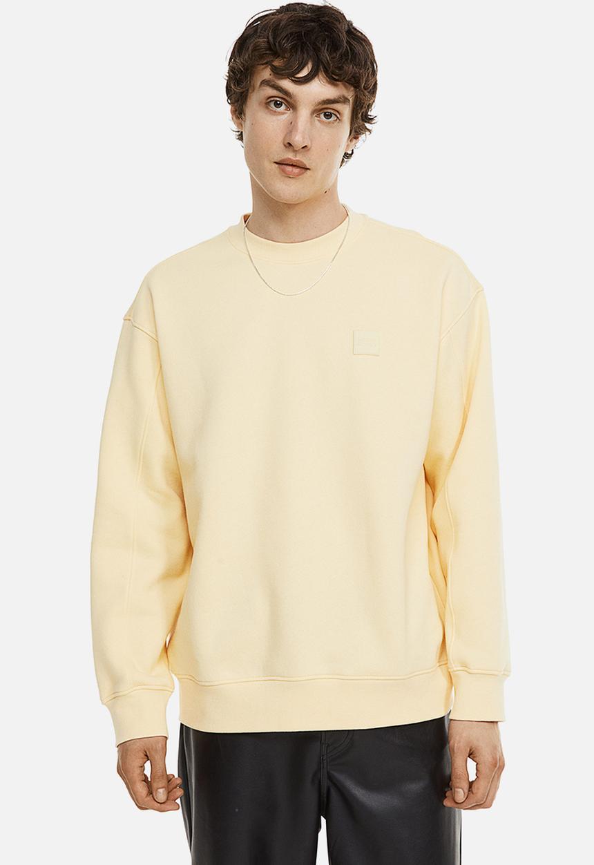H&M - Relaxed fit appliquéd sweatshirt - light yellow