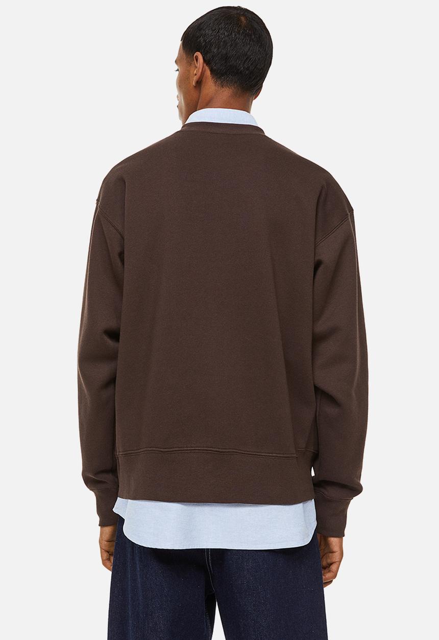 H&M - Oversized fit sweatshirt - brown/shoreditch 