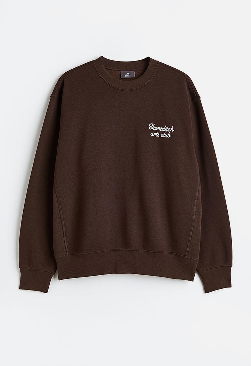 H&M - Oversized fit sweatshirt - brown/shoreditch 