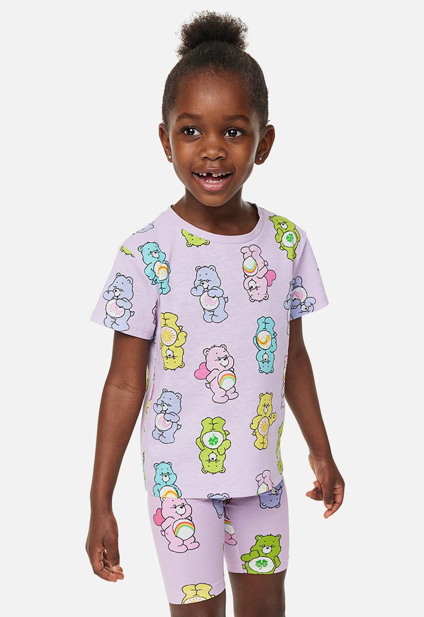 H&M - 3-pack printed jersey tops - multi/care bears