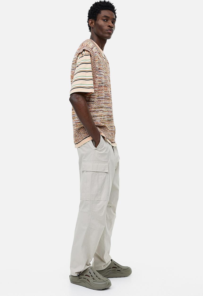 H&M - Relaxed fit sweater vest - brown marl