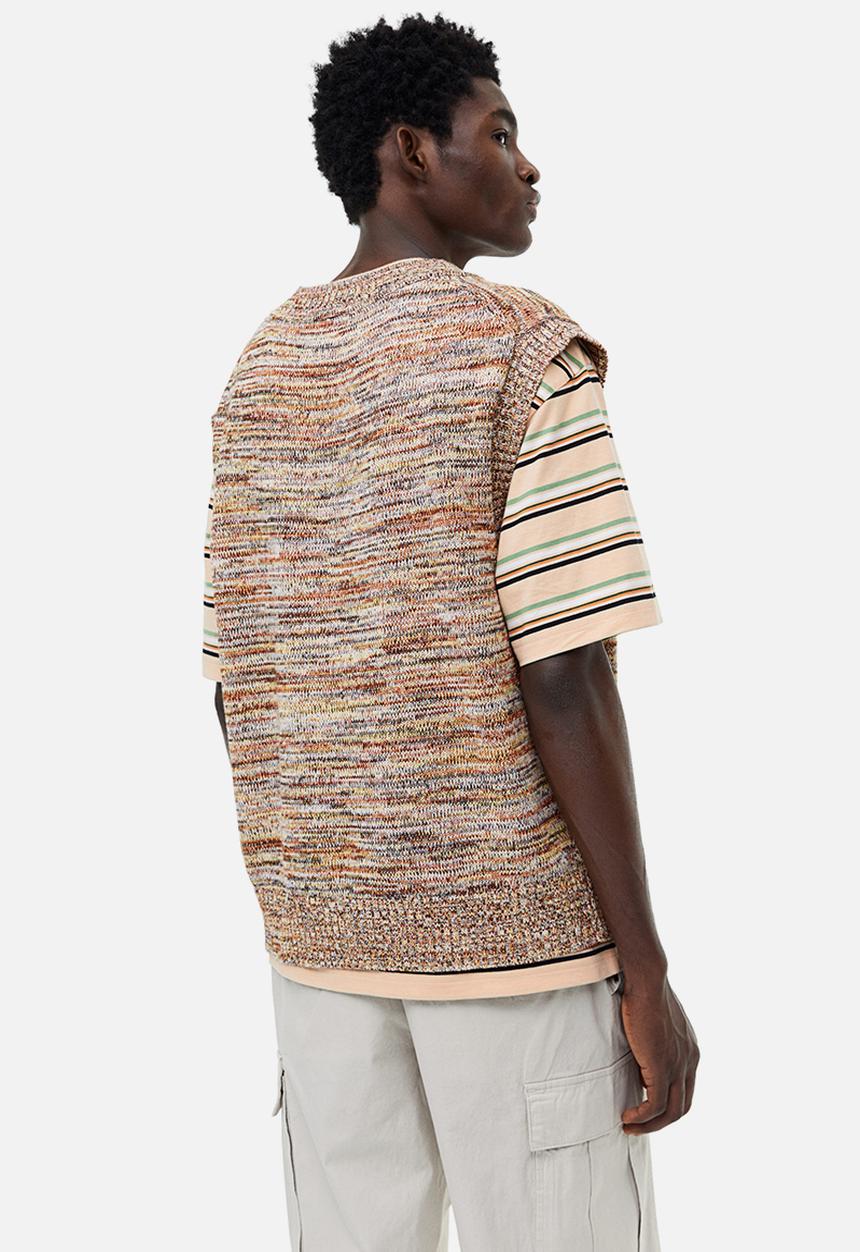 H&M - Relaxed fit sweater vest - brown marl