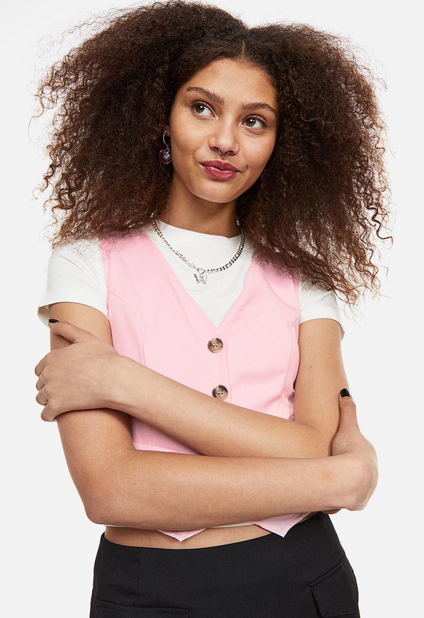 H&M - Suit waistcoat - light pink