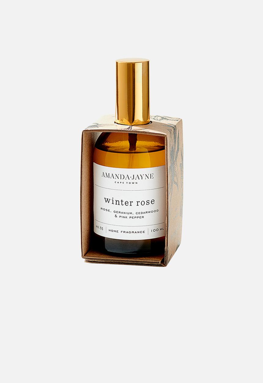 Amanda Jayne - Glass candle & home fragrance gift set - winter rose
