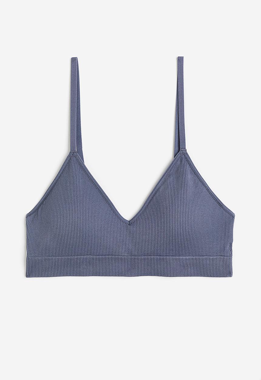 H&M - Padded bra - dark blue