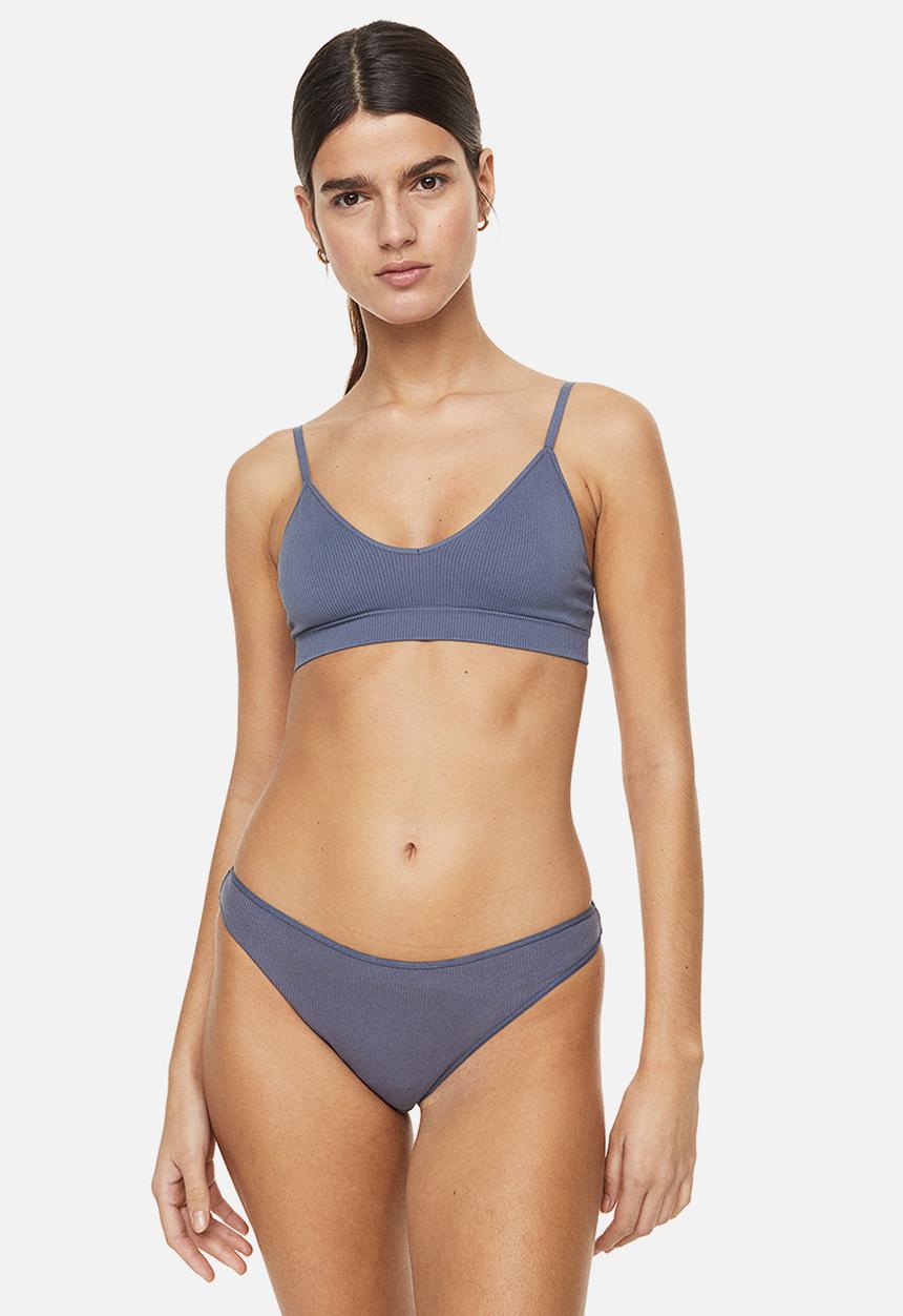 H&M - Padded bra - dark blue