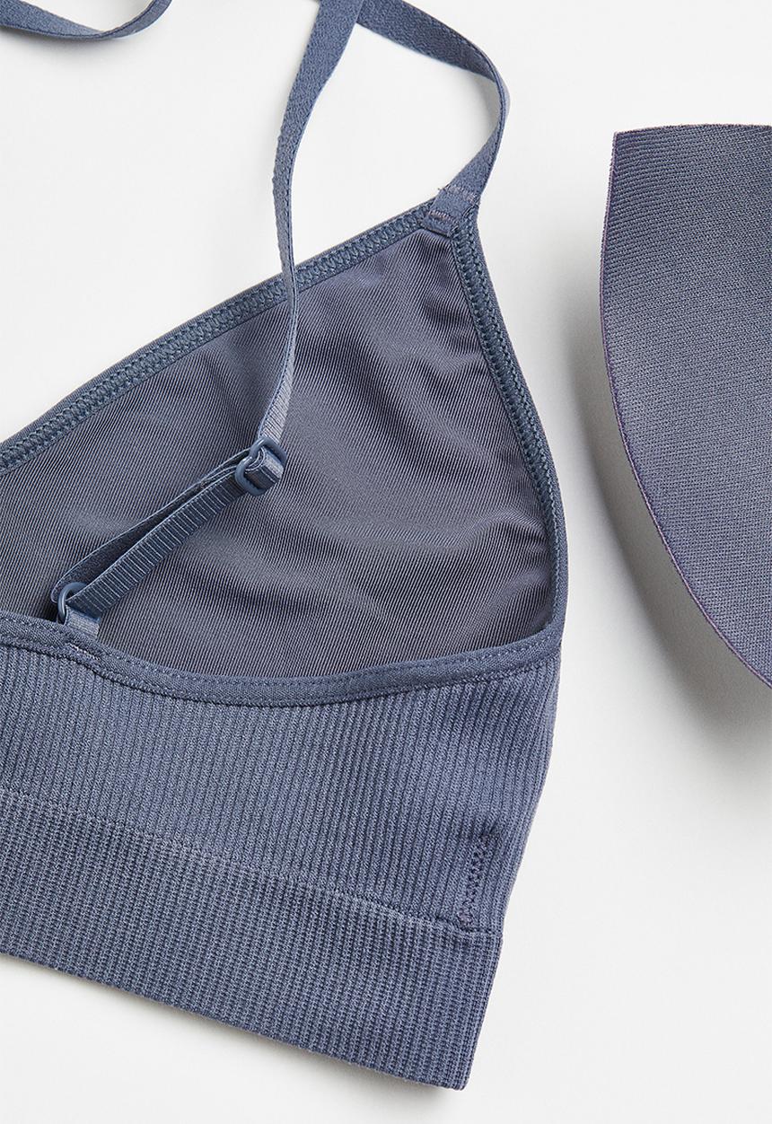 H&M - Padded bra - dark blue