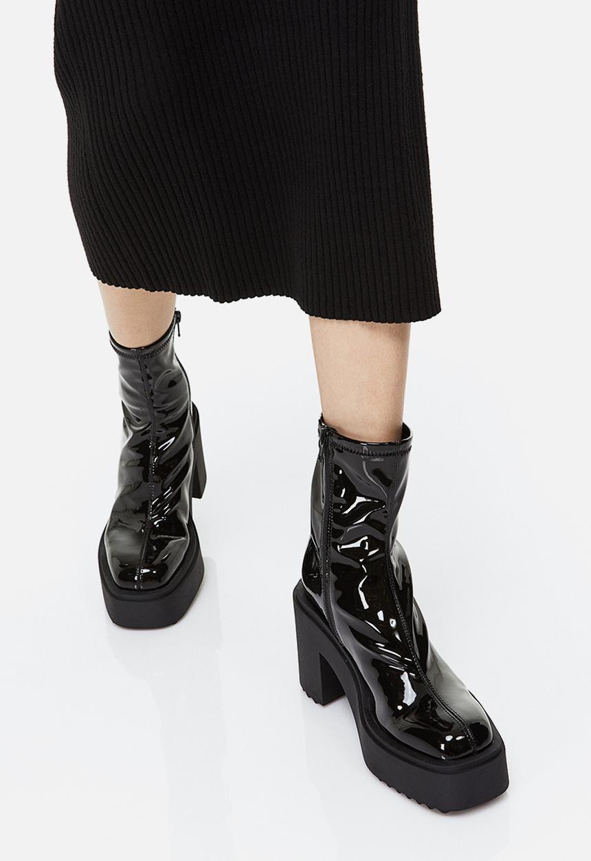 H&M - Chunky heeled boots - black