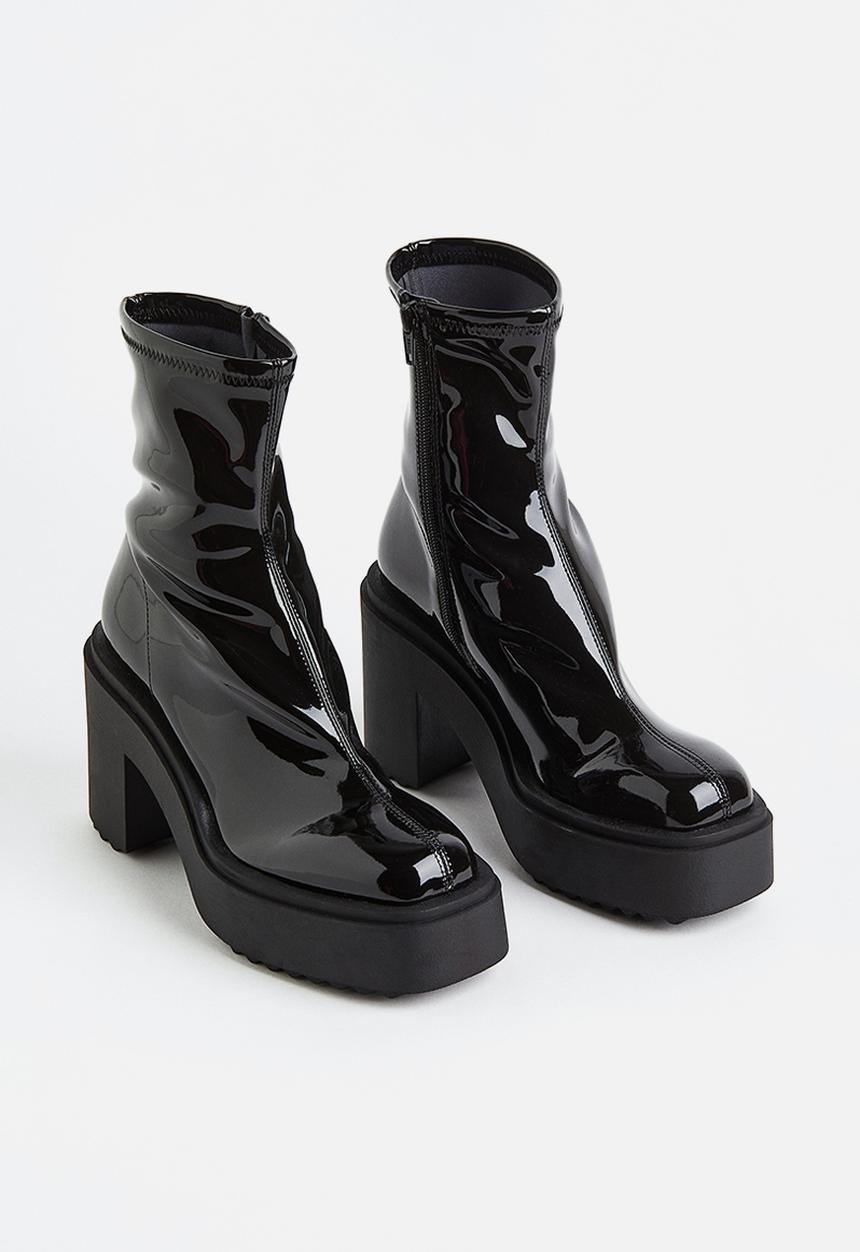H&M - Chunky heeled boots - black