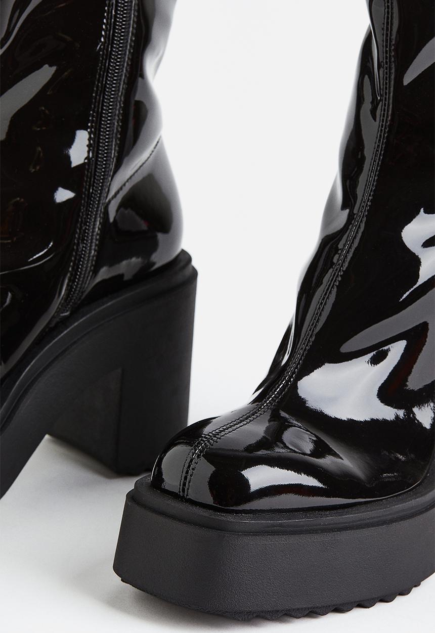 H&M - Chunky heeled boots - black