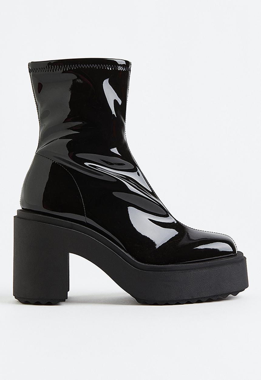 H&M - Chunky heeled boots - black