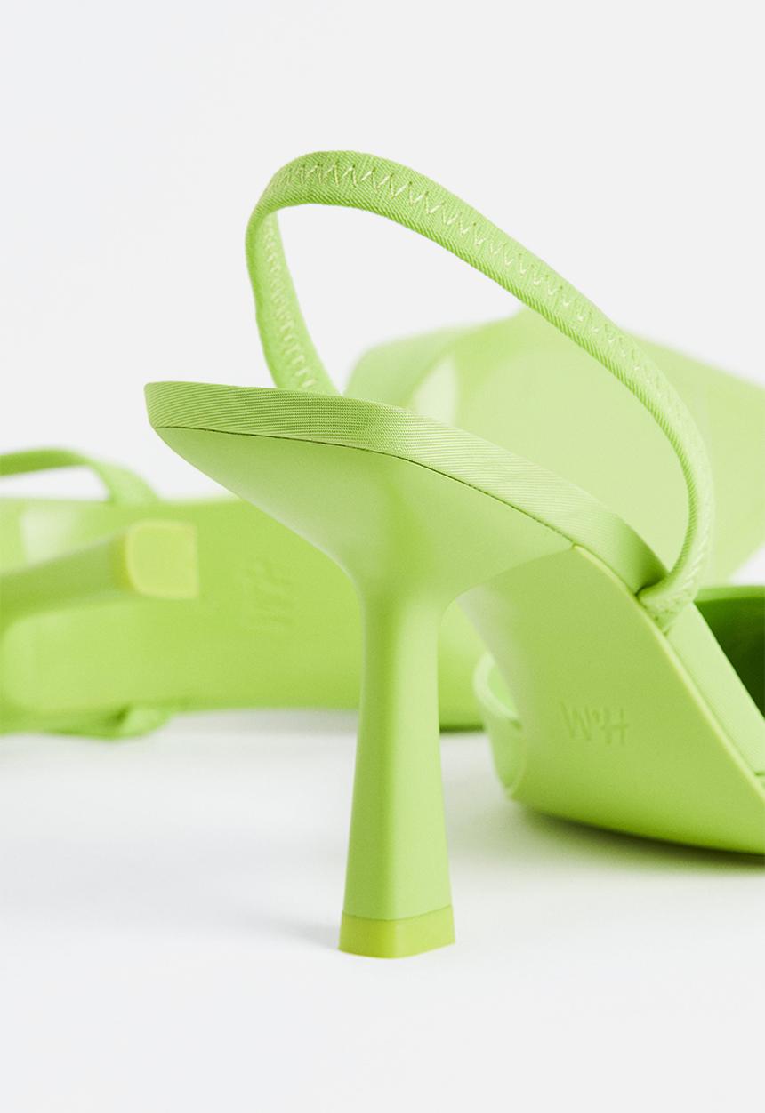 H&M - Slingbacks - lime green
