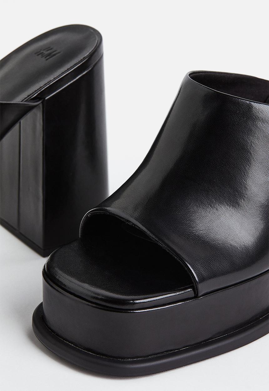 H&M - Platform mules - black