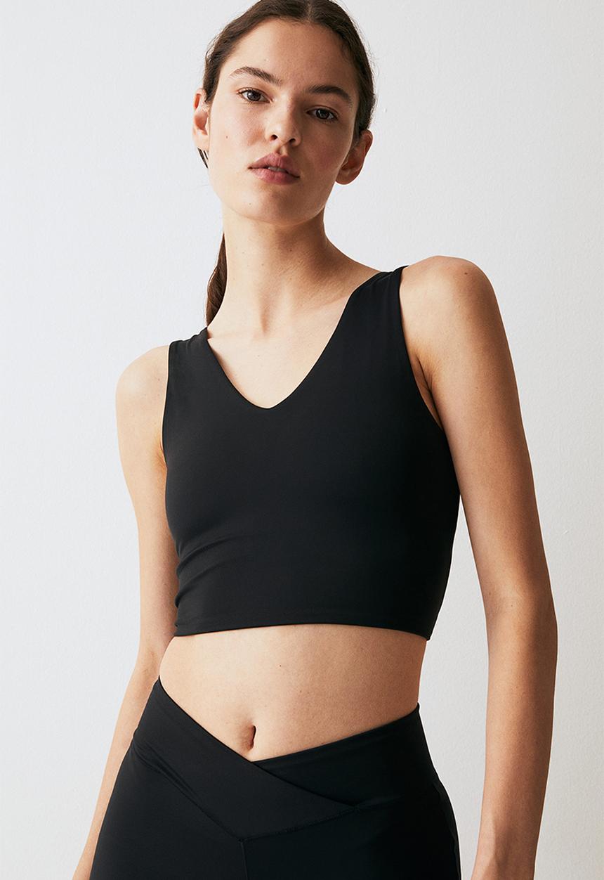 H&M - Softmove™ medium support sports bra - black