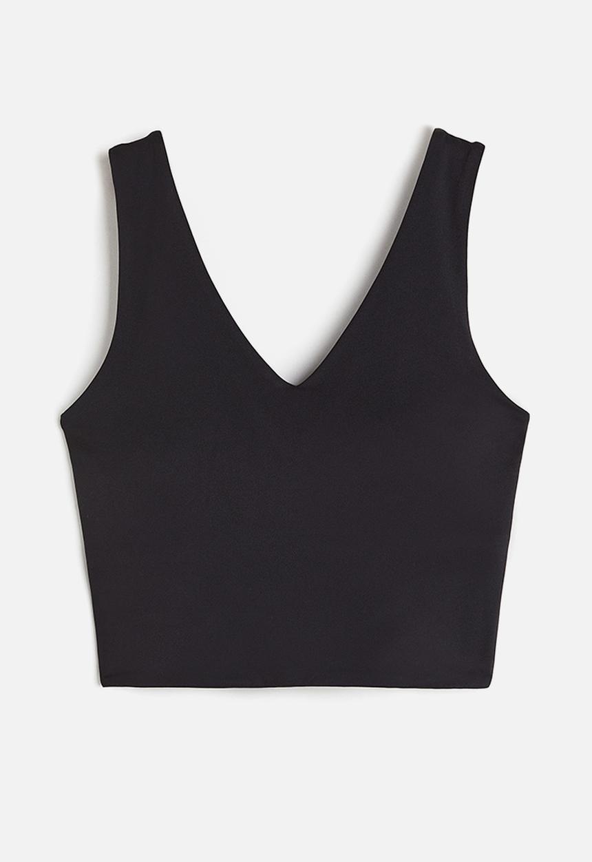 H&M - Softmove™ medium support sports bra - black