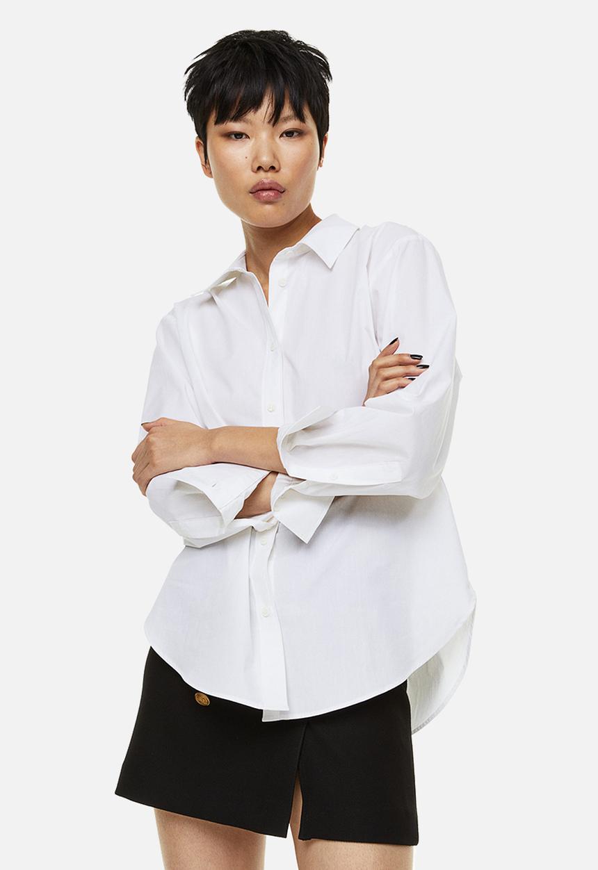 H&M - Cotton shirt - white