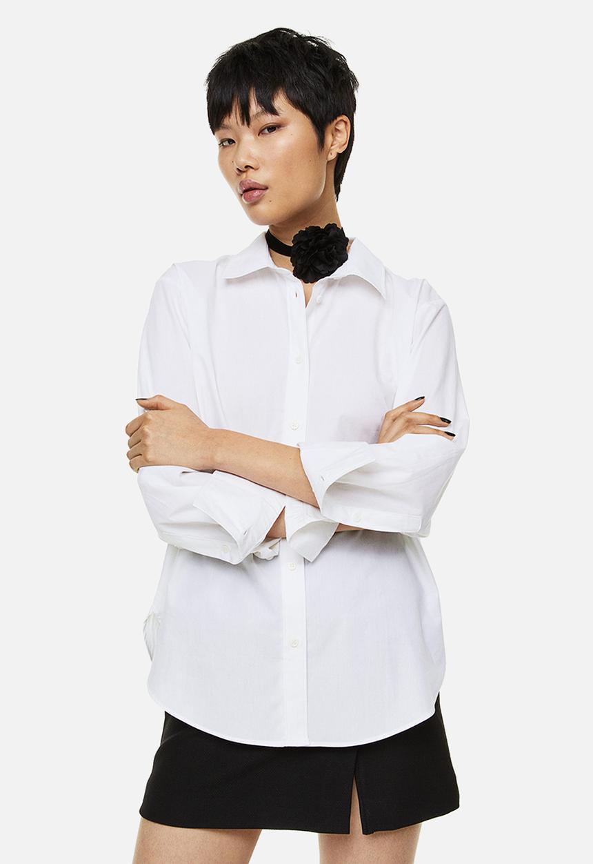 H&M - Cotton shirt - white