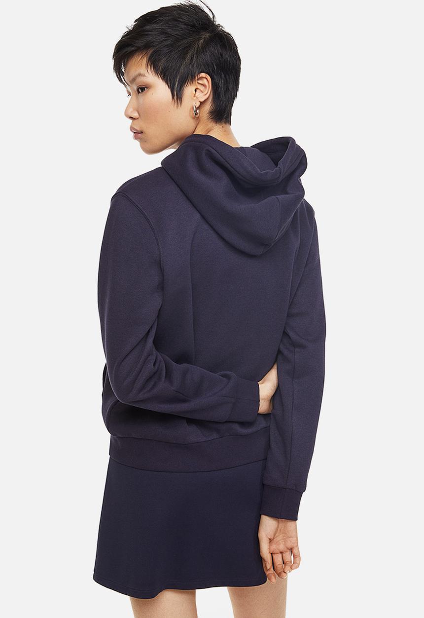 H&M - Zip-through hoodie - dark blue 