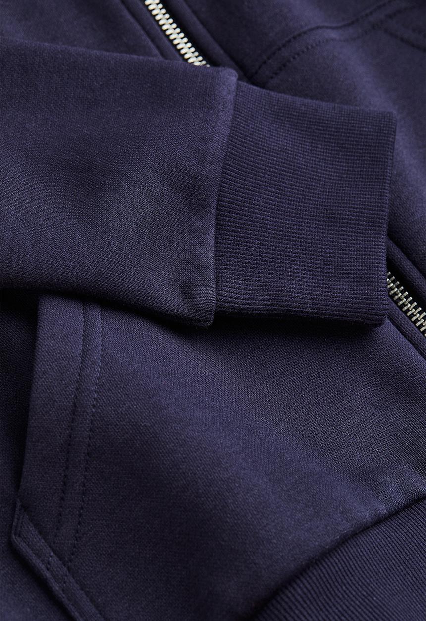H&M - Zip-through hoodie - dark blue 