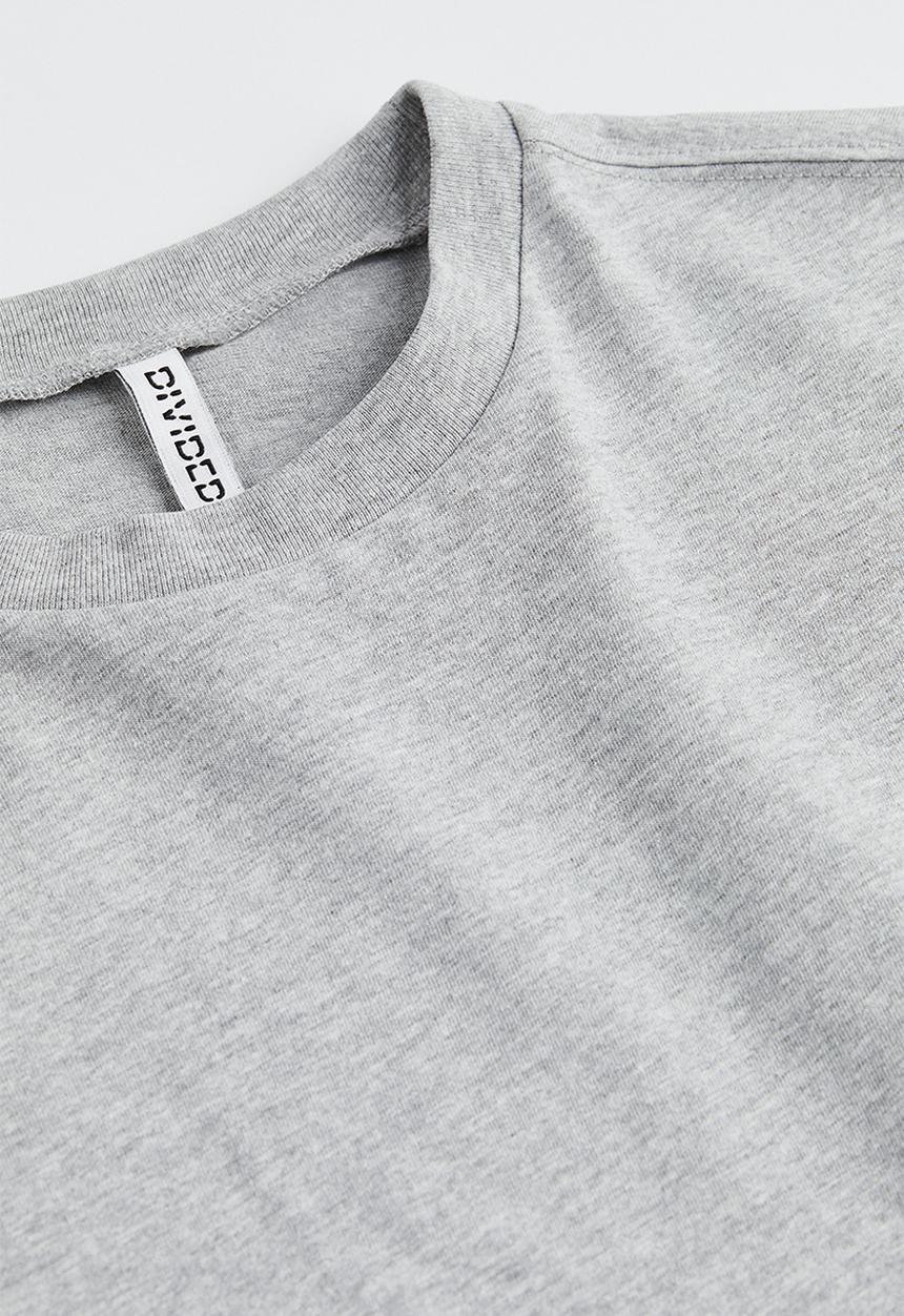 H&M - Oversized t-shirt - light grey marl 