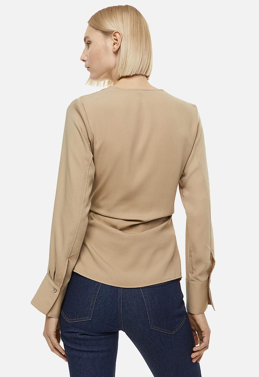 H&M - Wrap blouse - beige