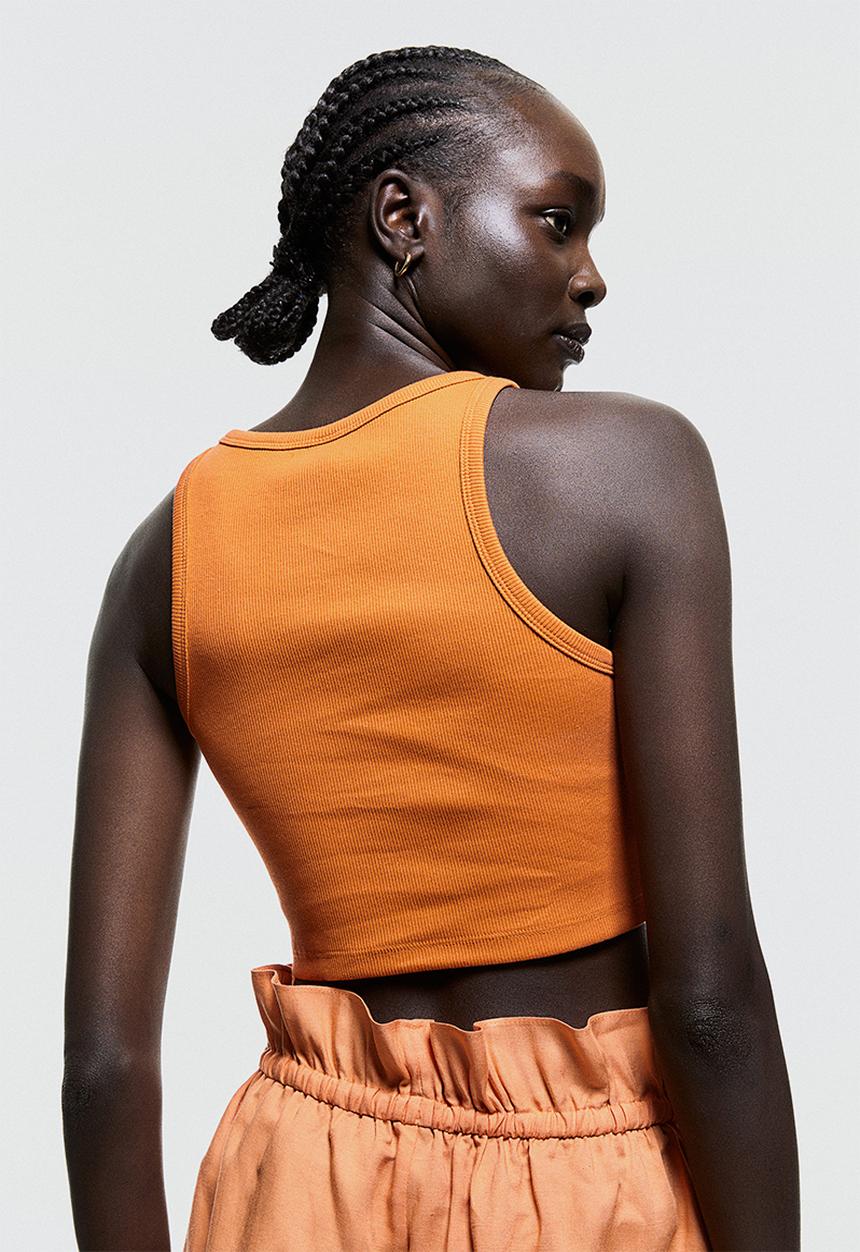 H&M - Cropped vest top - orange
