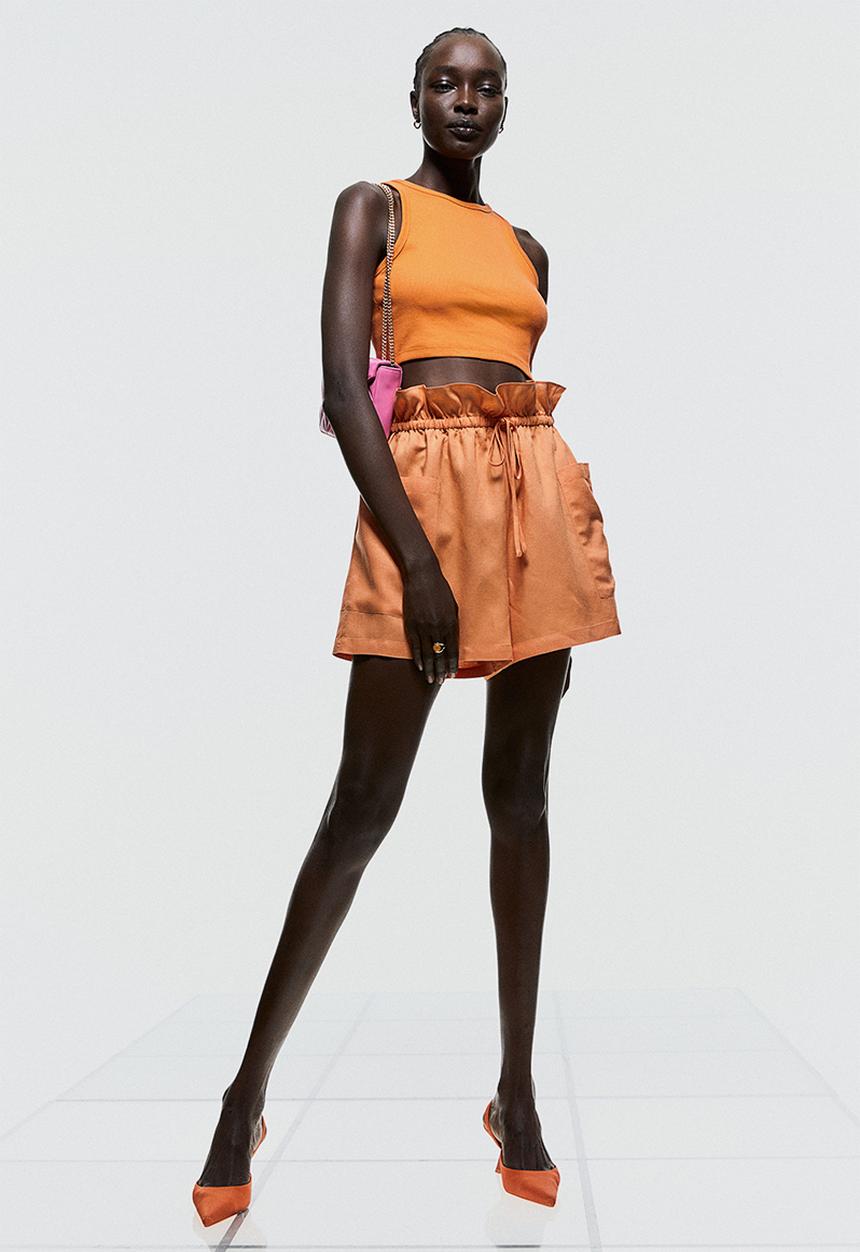 H&M - Cropped vest top - orange