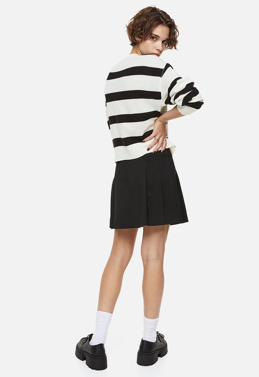 H&M - Jumper - black/striped