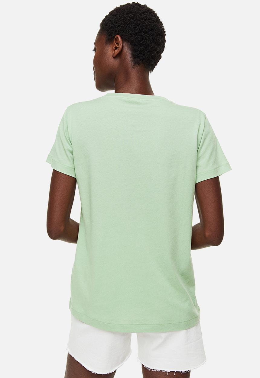 H&M - Cotton t-shirt - light green 