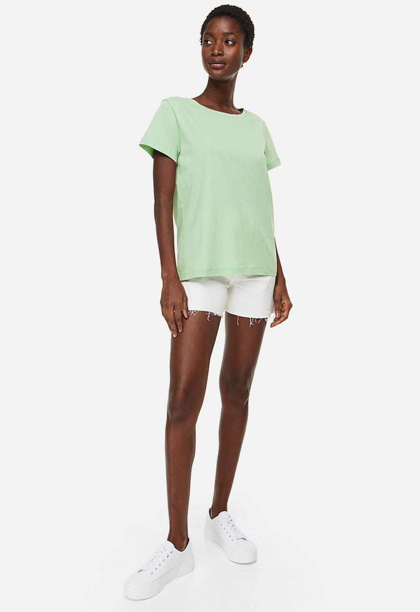 H&M - Cotton t-shirt - light green 