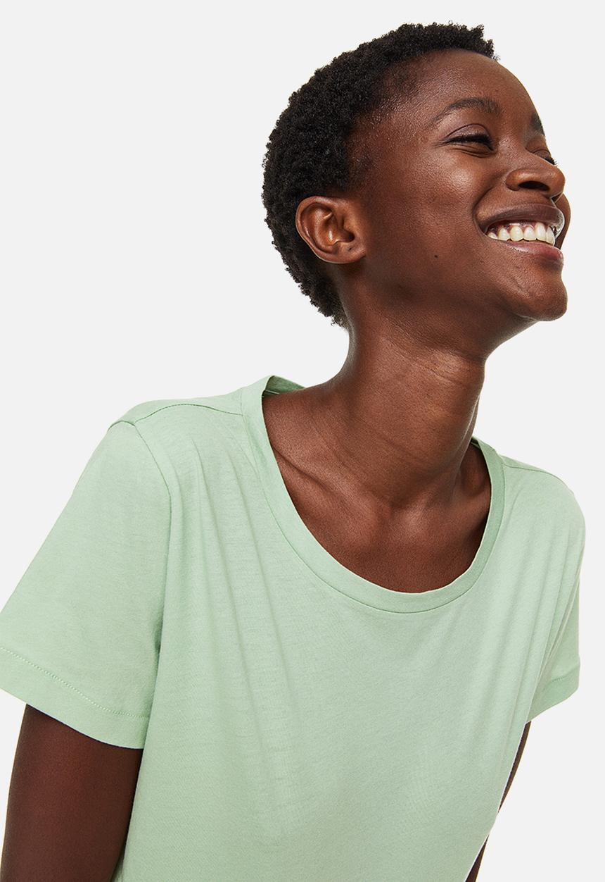 H&M - Cotton t-shirt - light green 