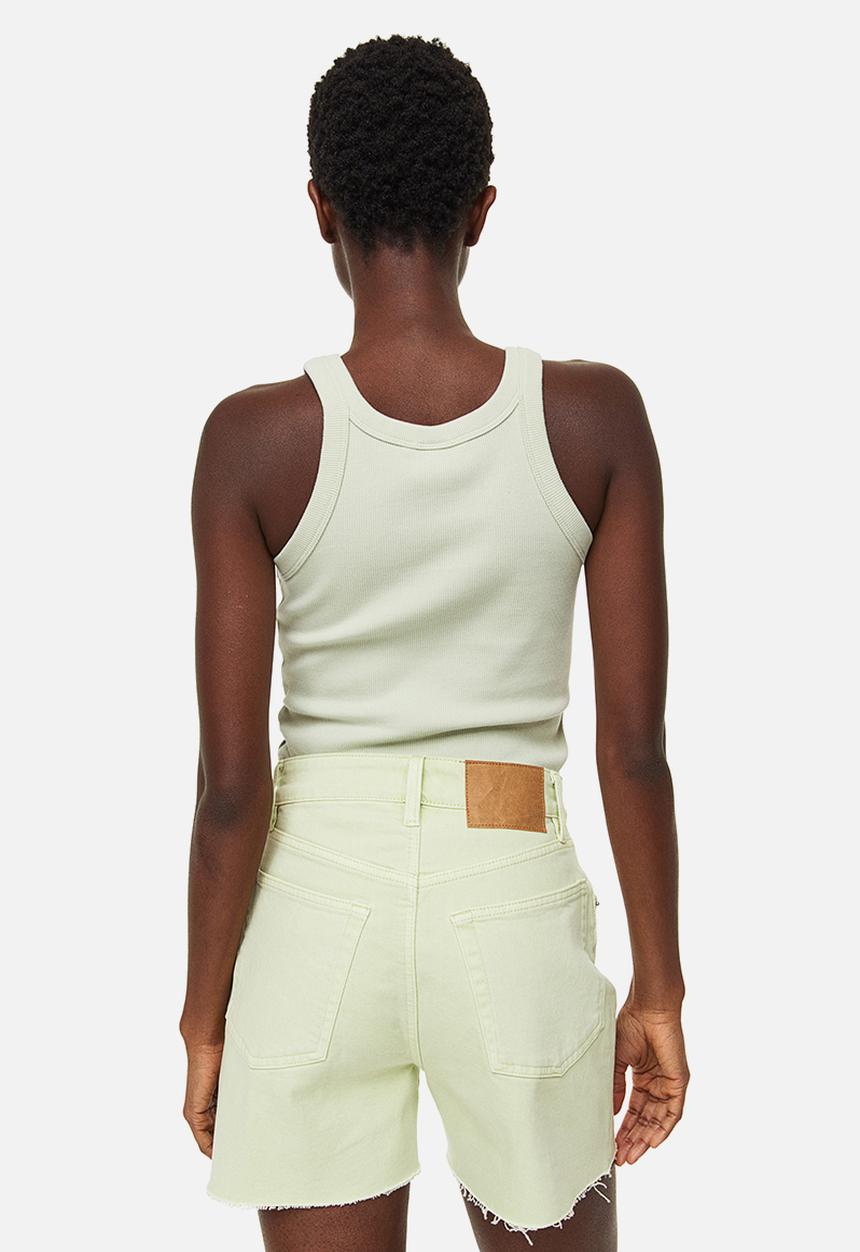 H&M - Ribbed vest top - light green 