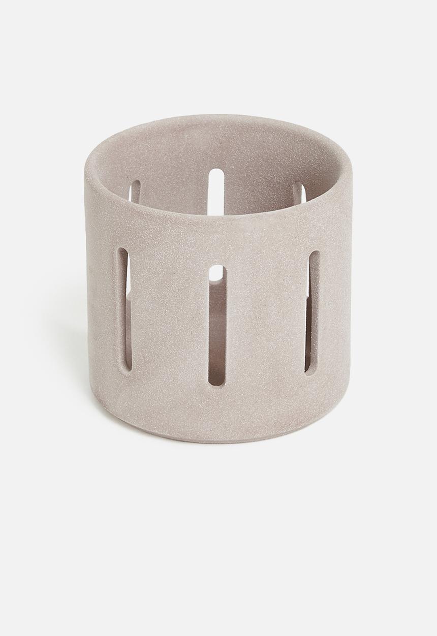 H&S - Ceramic tealight holder - pink