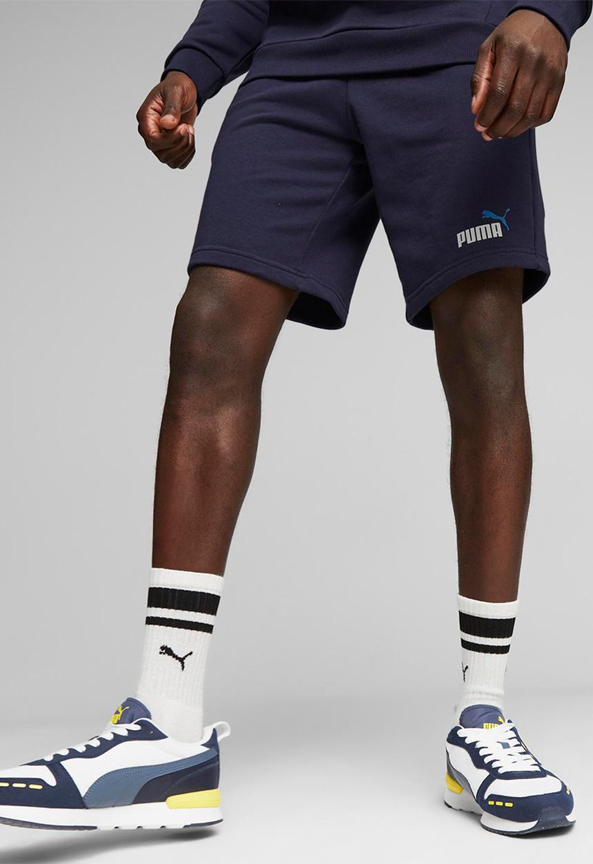 PUMA - Ess+ 2 col shorts 10" - navy 