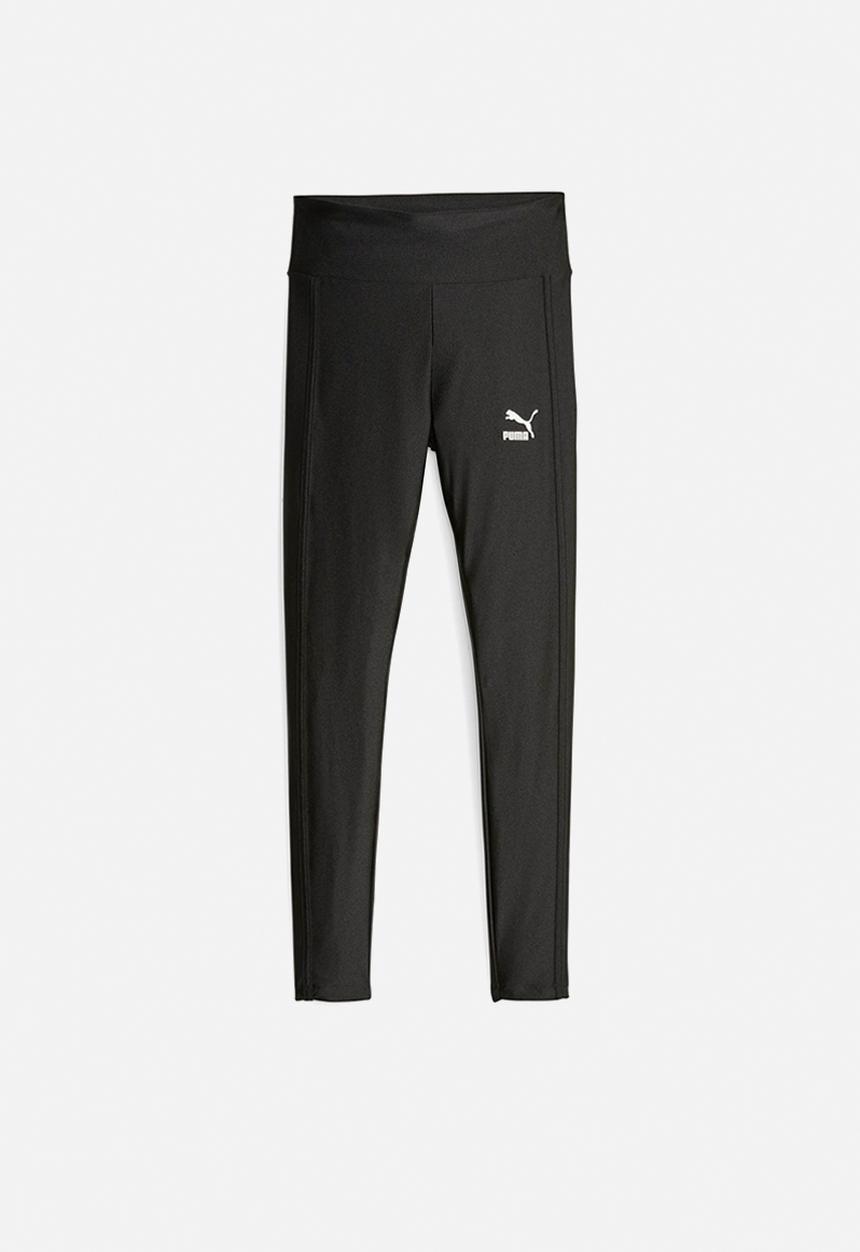 PUMA - T7 high waist shiny leggings - puma black