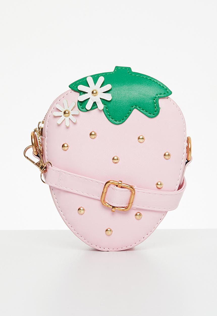 Pop Candy - Girls strawberry shoulder bag - pink
