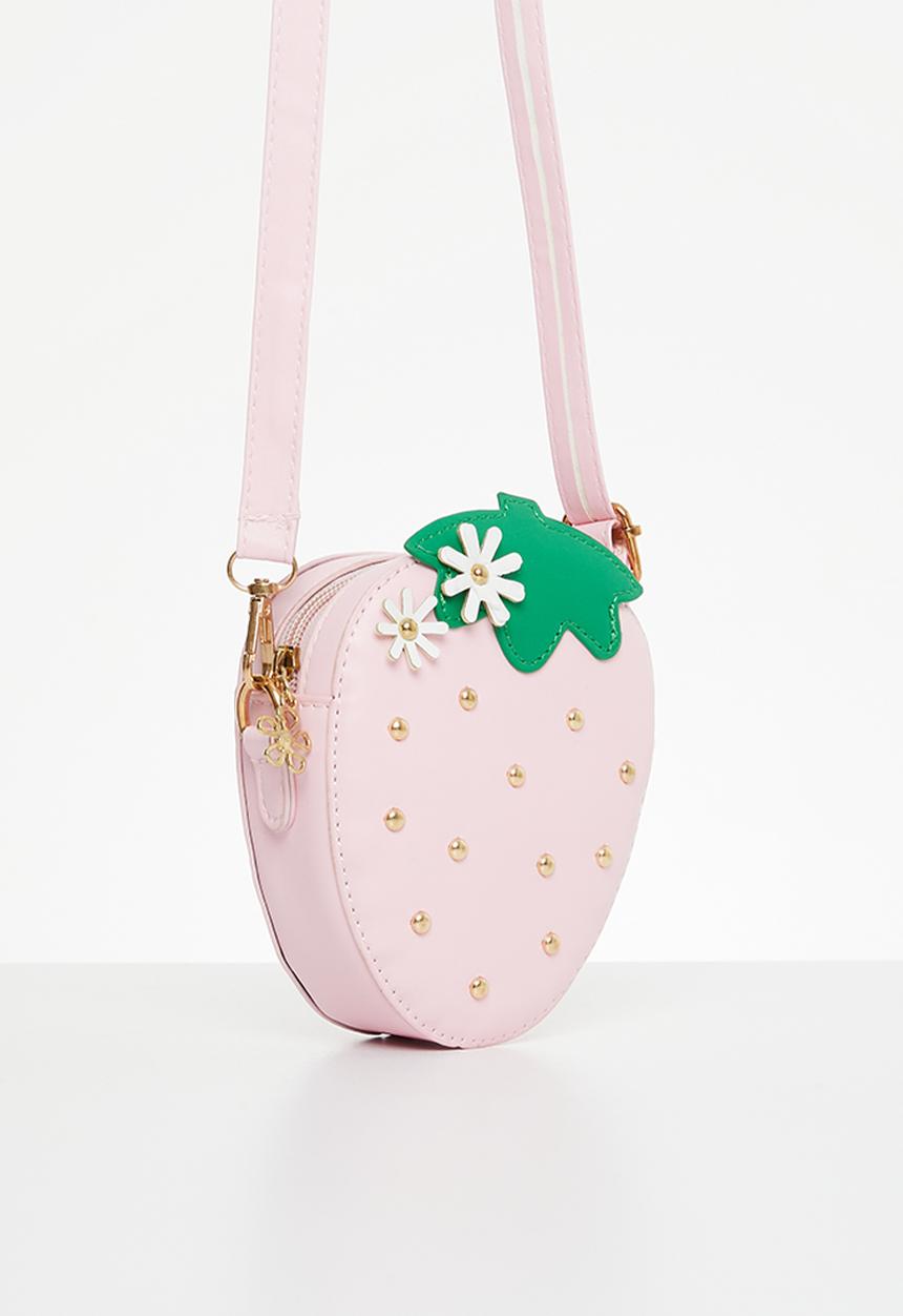 Pop Candy - Girls strawberry shoulder bag - pink
