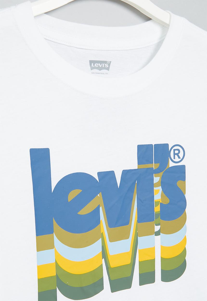Levi’s® - Lvb layered poster logo tee - bright white
