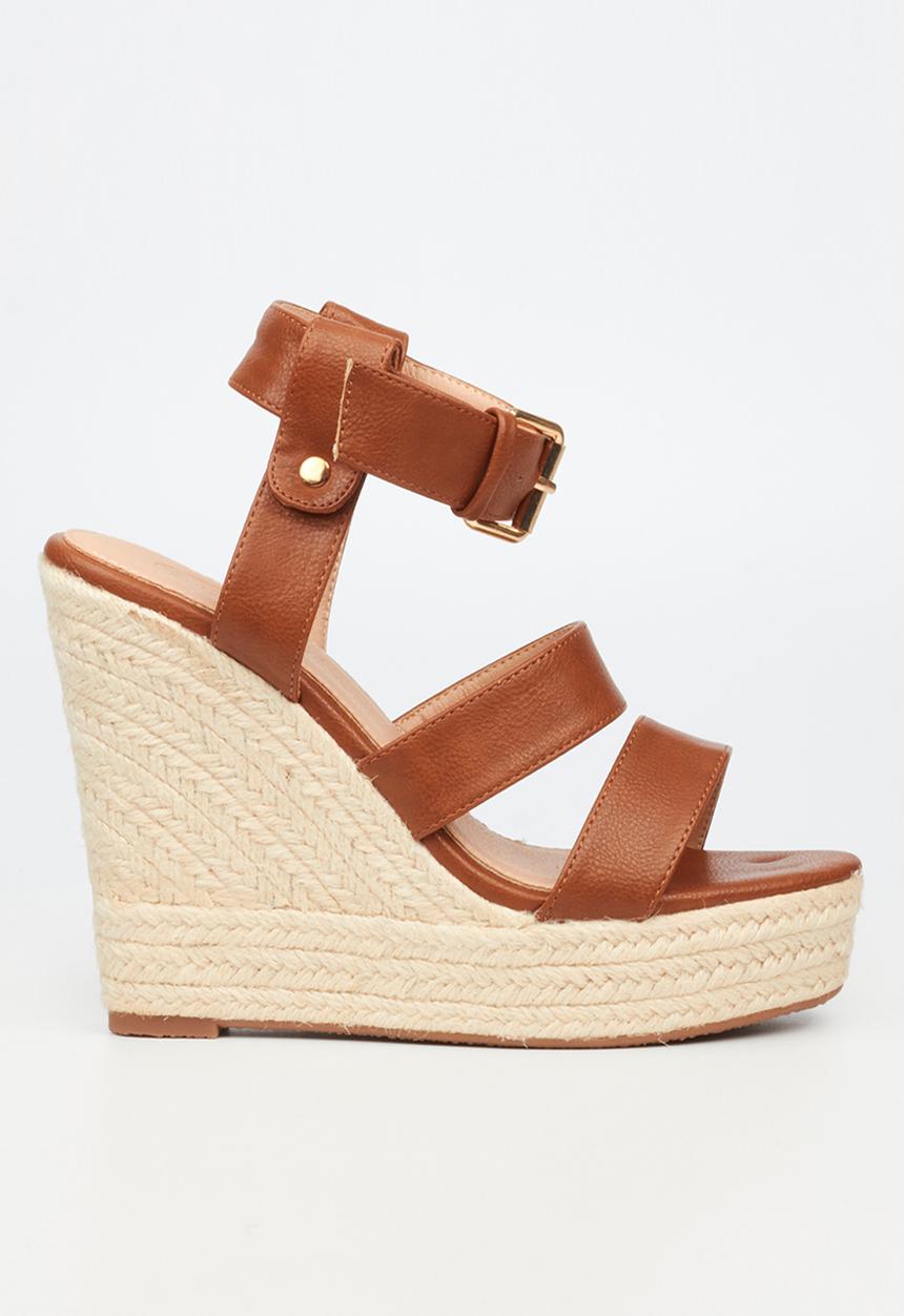 Miss Black - Moniker 7 wedge heel - tan